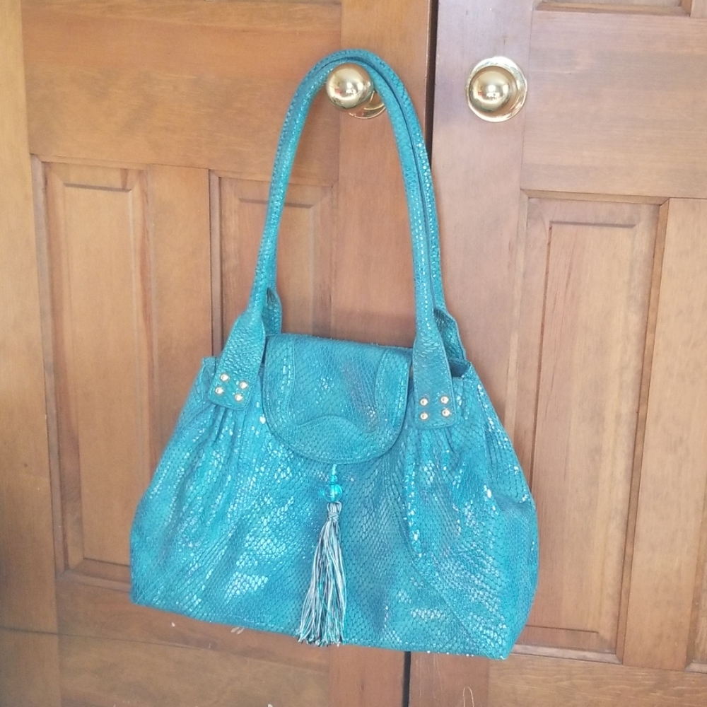 La Gioe di Toscana leather bag with tassle